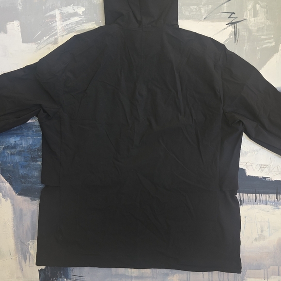 Lululemon Stretch Cargo Full Zip Jacket Black Sz XL Mens Hooded - Picture 3 of 4